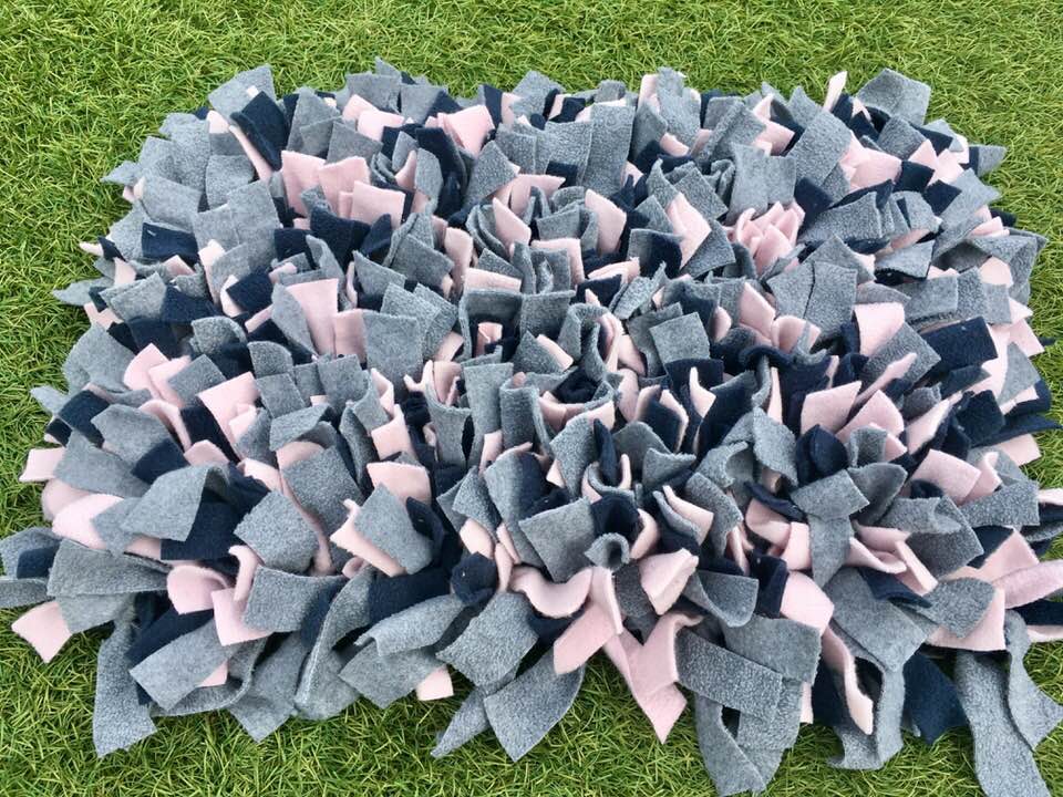 snuffelmat blauw-grijs-oudroze